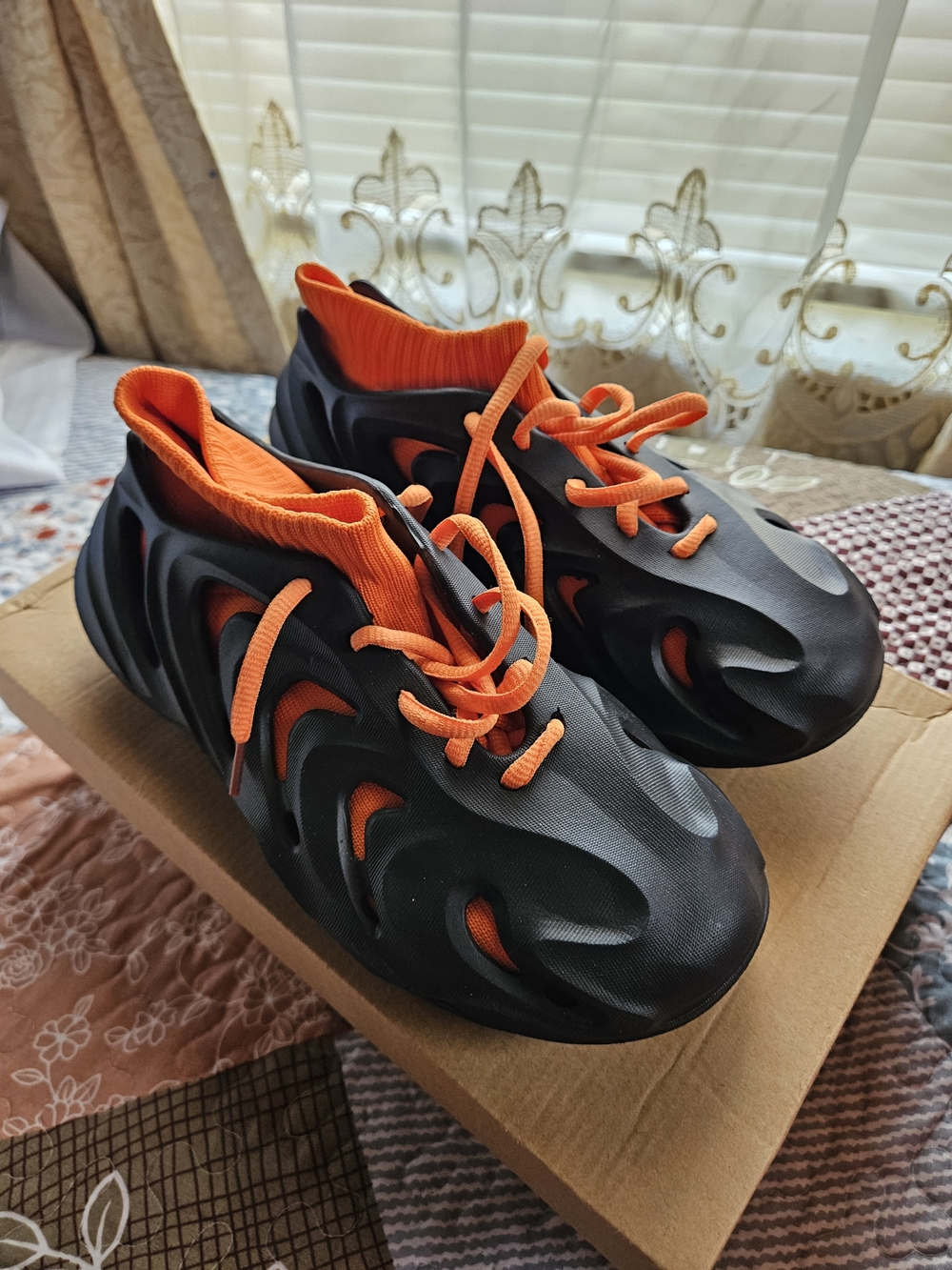 Unisex Orange Athletic Shoes - Lightweight Comfort
